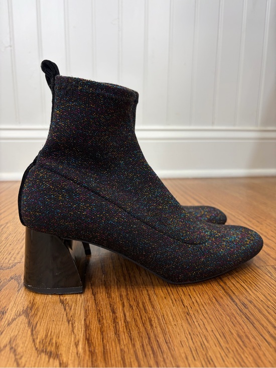 Zara Shoes - Zara Black Glitter Knit Ankle Boots
